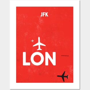 LON London RED Posters and Art